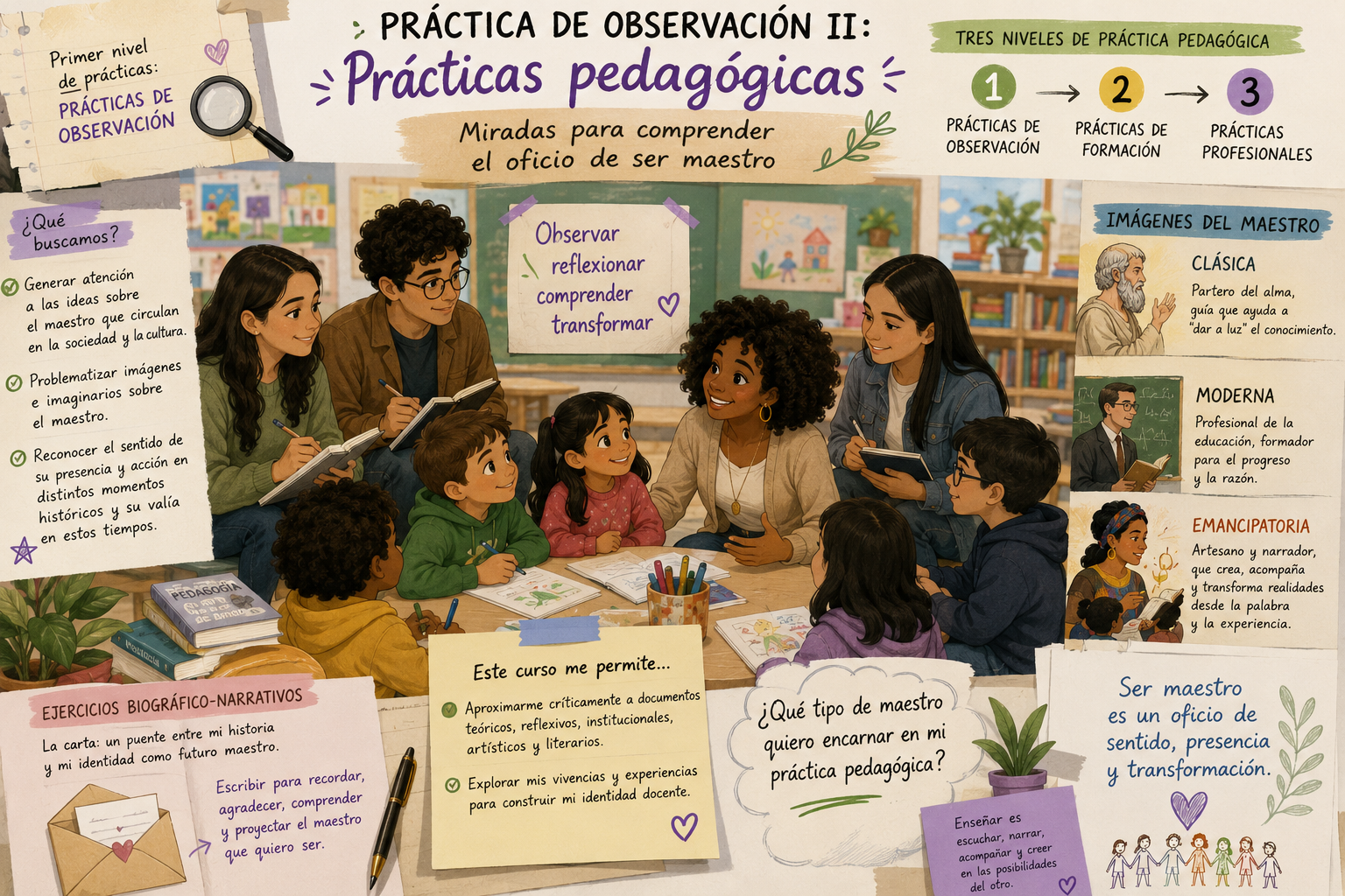 PRACTICA DE OBSERVACIÓN II: PRACTICAS PEDAGOGICAS - GRUPO 1