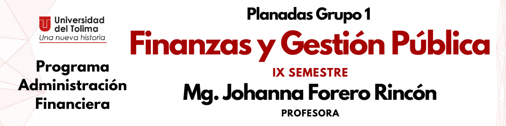 FINANZAS Y GESTION PUBLICA - Grupo 1